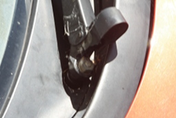 Windscreen wiper detail image.