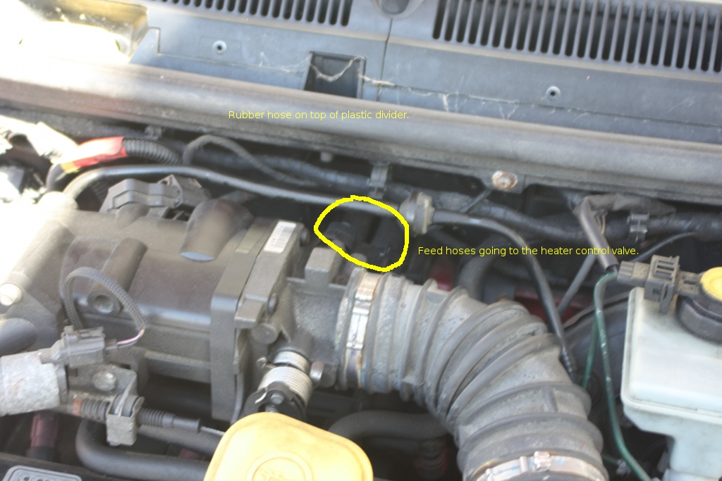 1999 Ford f150 heater valve location #5
