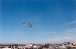 RNZAF Red Checkers doing further formation flying. (50Kb jpeg)